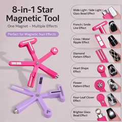 8-in-1 Design Nail Magnet Tool